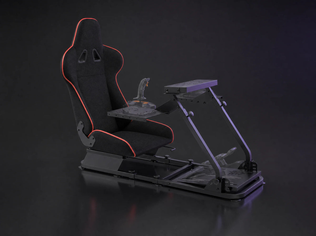 WS-2 wheel stand with black seat and pedal deck