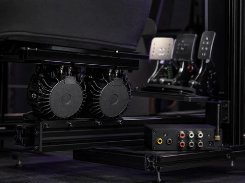 BS-3 shakers bolted under seat and pedal deck