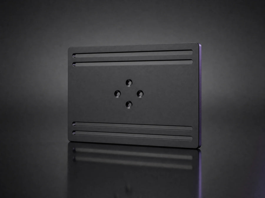 SP-1 black shifter plate with mounting slots
