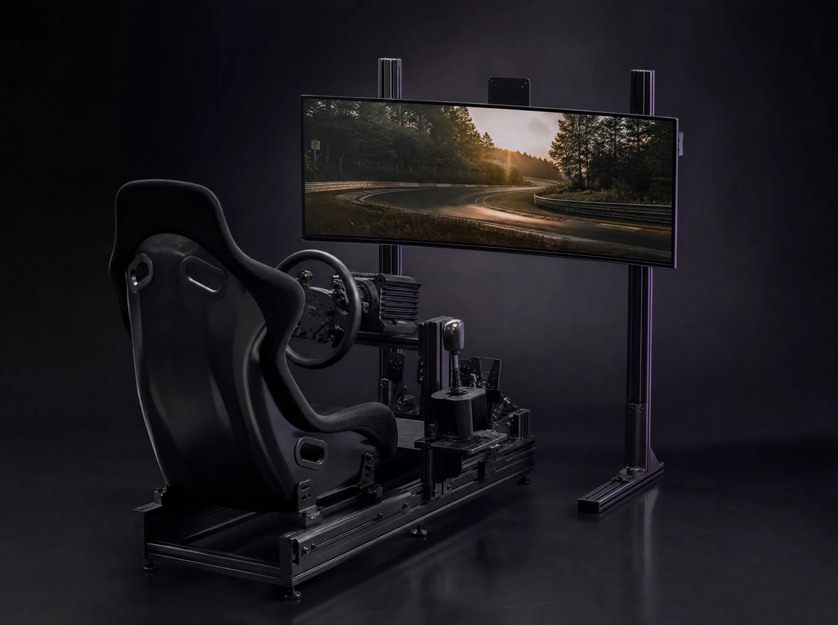 SS-80 with ultrawide monitor behind a sim rig