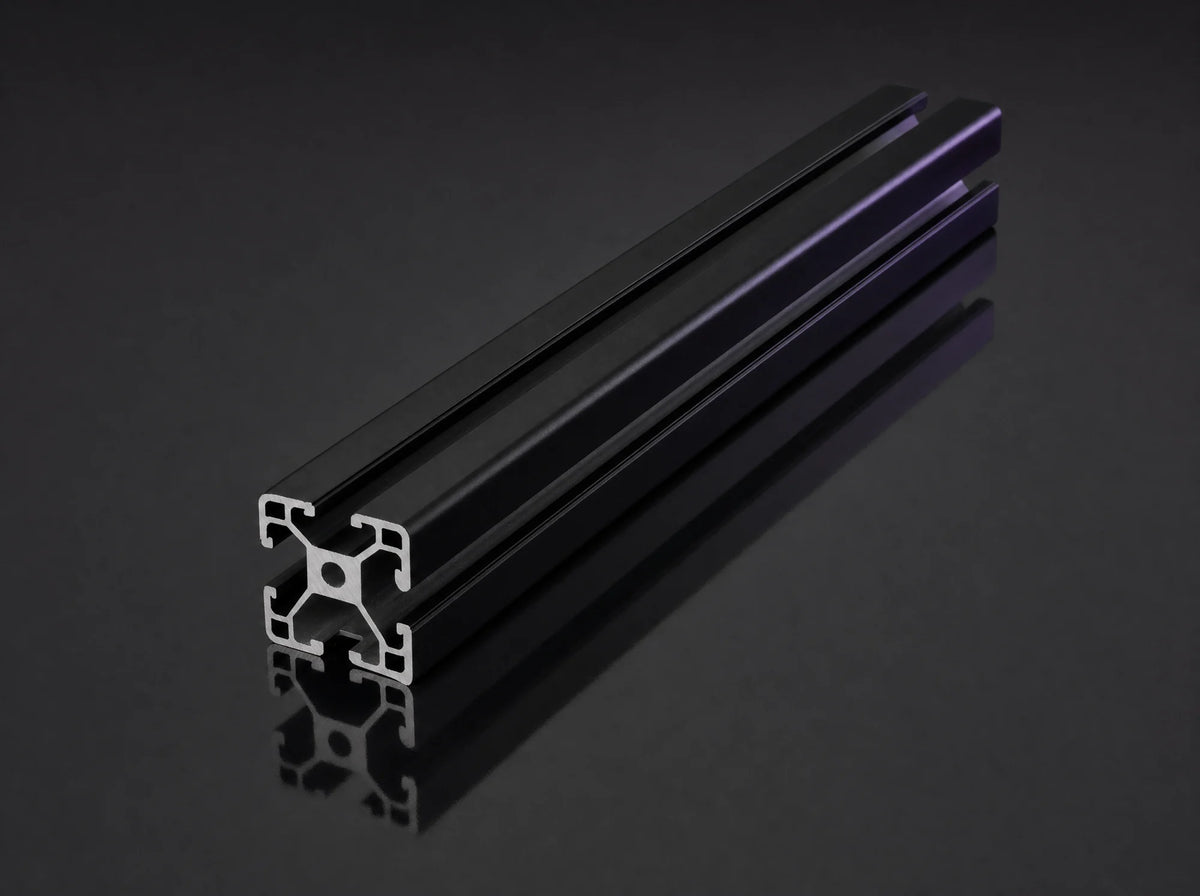 P-4080 black 40x80 aluminum profile bar