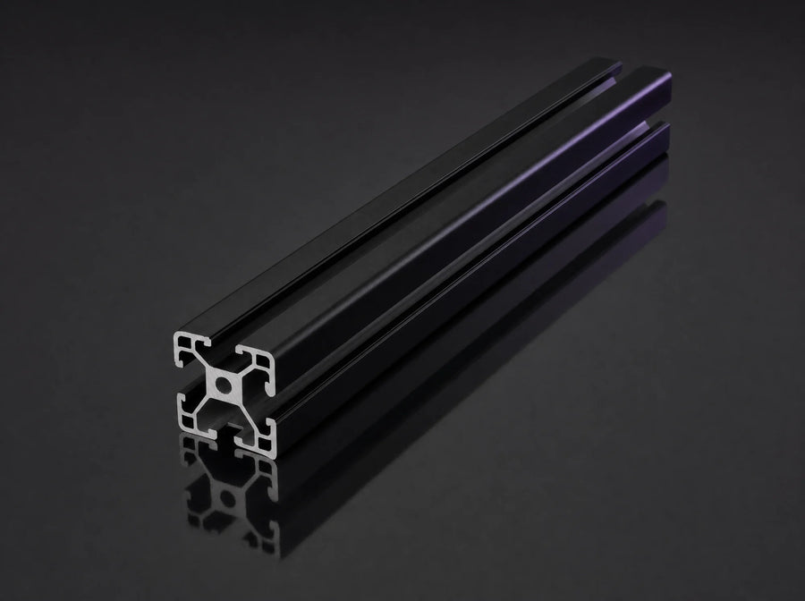 P-4080 black 40x80 aluminum profile bar