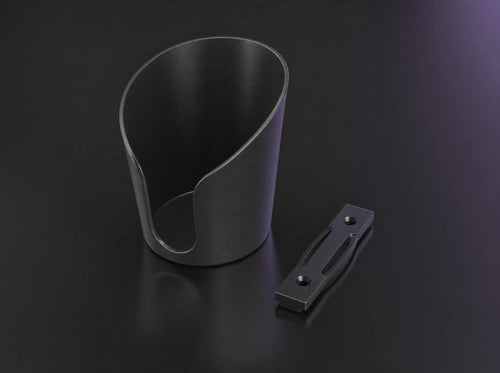 CH-1 black cup holder with mounting bracket