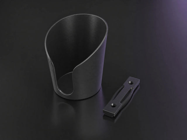 CH-1 black cup holder with mounting bracket